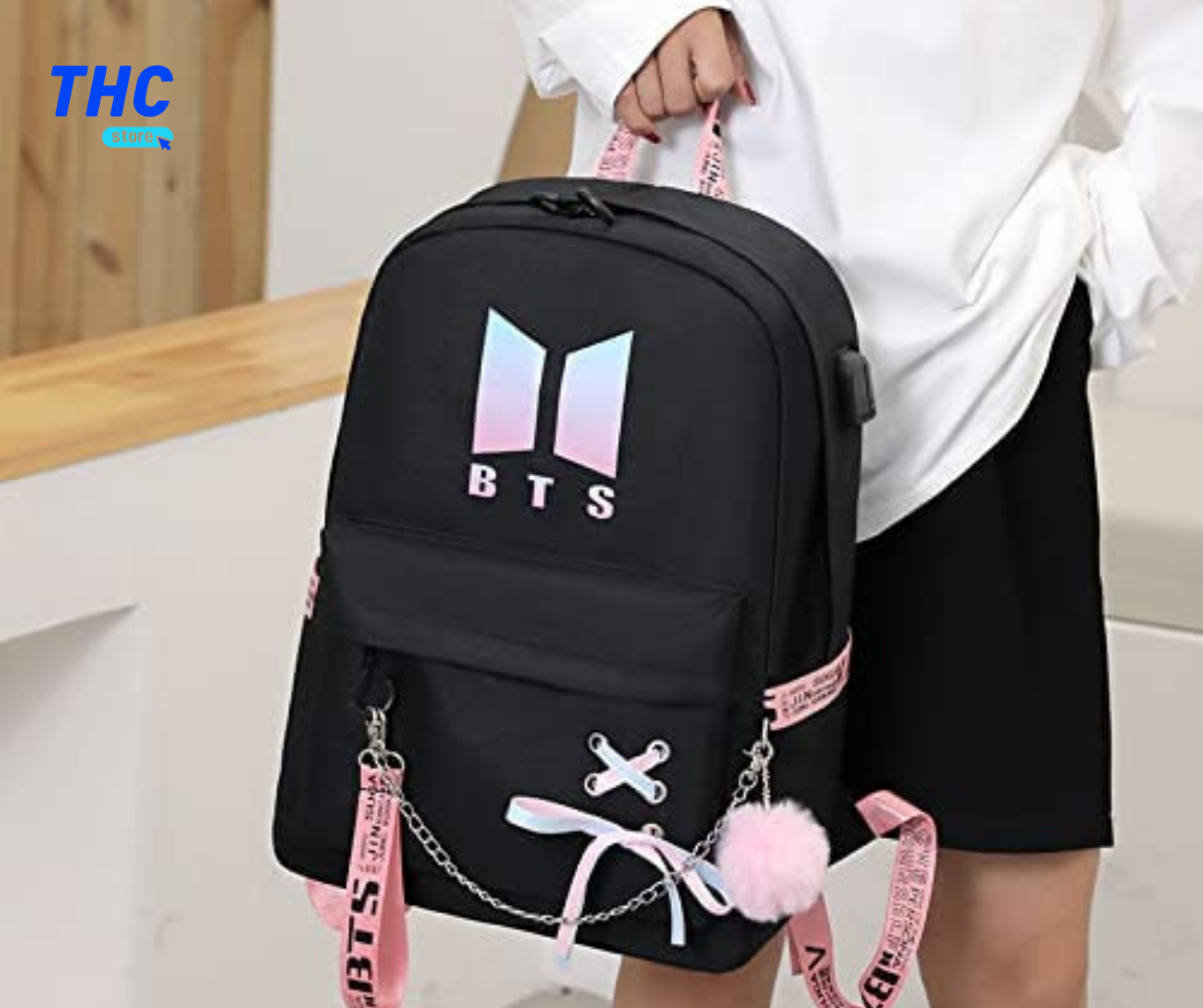 MOCHILA BTS 2 COLOR NEGRO
